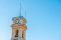 Clock tower of the university of Coimbra, Portugal Royalty Free Stock Photo