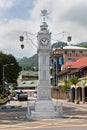 The clock tower of Victoria, Seychelles