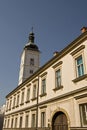 Clock tower in Zagreb Royalty Free Stock Photo