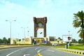 Clock TowerBurj Al Sahwa an iconic landmark. Al Sahwa Clock Tower. Muscat, Sultanate Of Oman.Oman highway roads. oman city road.