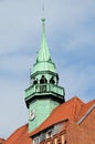 Clock-tower of the town-hall in Wrzesnia, Poland