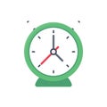 Clock vector color line flat icon Royalty Free Stock Photo