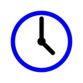 Clock Vector Icon Royalty Free Stock Photo