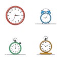 Clock Vector Icon Illustration. Wake Up Symbol. Time Icon