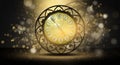 Clock vintage on an abstract background bokeh Royalty Free Stock Photo