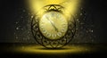 Clock vintage on an abstract background bokeh Royalty Free Stock Photo