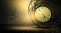 Clock vintage on an abstract background bokeh Royalty Free Stock Photo