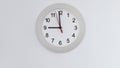 Clock on wall showing nine hours Royalty Free Stock Photo