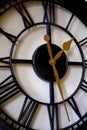Clock on Wall Time Reflection Royalty Free Stock Photo