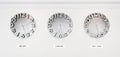 Clock on the wall with time zones Royalty Free Stock Photo