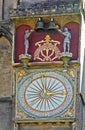 Clock - Wells Cathedral Royalty Free Stock Photo