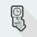 Clocking-in card icon