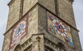 Clocks of the black church of Brasov Royalty Free Stock Photo