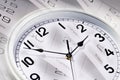 Clocks and calendar Royalty Free Stock Photo