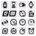 Clocks icons Royalty Free Stock Photo