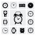 Clocks icons Royalty Free Stock Photo