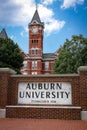 Vertical shot of the Samford Hall at Auburn University in Auburn, Alabama, United States