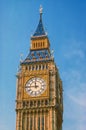 The clocktower of Big Ben, London, England, United Kingdom Royalty Free Stock Photo