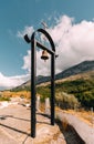 Clocktower of chapelat the Southcoast fo Crete Royalty Free Stock Photo