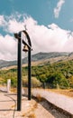 Clocktower of chapelat the Southcoast fo Crete Royalty Free Stock Photo