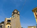 Clocktower at the main square on the isle of Capri in Italy Royalty Free Stock Photo