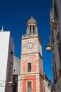 Clocktower. Noci. Puglia. Italy. Royalty Free Stock Photo