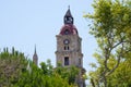 Clocktower in Rhodes town, Greece Royalty Free Stock Photo