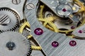 Clockwork close-up Royalty Free Stock Photo