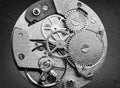 Clockwork with gears and cogwheels Royalty Free Stock Photo