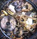 Clockwork inside Royalty Free Stock Photo