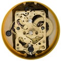 Clockwork old mechanical alarm clock Royalty Free Stock Photo