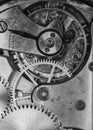 Clockwork old mechanical pocket watch Royalty Free Stock Photo
