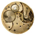 Clockwork old mechanical pocket watch Royalty Free Stock Photo