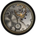 Clockwork old USSR watch, alarm clock Royalty Free Stock Photo