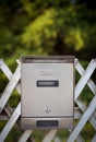 Cloes up of a mailbox on the street