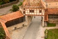 Cloes-up view of one of the Entrances to the city Rothenburg
