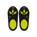 Clog shoes vector illustration.