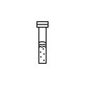 clogged pipe icon. Element of plumbering icon. Thin line icon for website design and development, app development. Premium icon