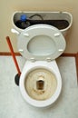 Clogged Toilet Royalty Free Stock Photo