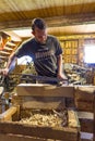 Clogmaker in action Royalty Free Stock Photo