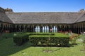 Cloister in the abbey of Mont Saint Michel Royalty Free Stock Photo