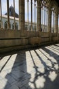 The cloister of the ancient cemetery of the city of Pisa Royalty Free Stock Photo