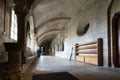 Cloister in the abbey church and monastery in VÃ©zelay, France