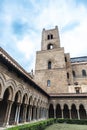 Cloister of the cathedral of Monreale, Palermo, Sicily, Italy Royalty Free Stock Photo