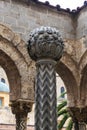 Cloister of the cathedral of Monreale, Palermo, Sicily, Italy Royalty Free Stock Photo