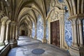 Cloister of the catherdal of Porto, Portugal. It is one of the city's oldest monuments and one of the most important Romanesque mo