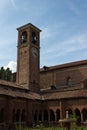 Cloister of Chiaravalle Abbey Royalty Free Stock Photo