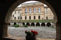 Cloister of Chiaravalle Abbey, Fiastra, Italy Royalty Free Stock Photo