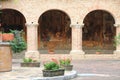 Cloister of Chiaravalle Abbey, Fiastra, Italy Royalty Free Stock Photo