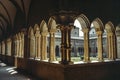 Cloister of Chiaravalle della Colomba Royalty Free Stock Photo